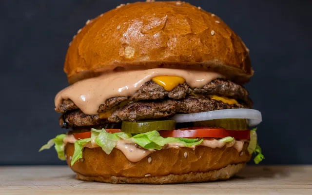 A hamburger